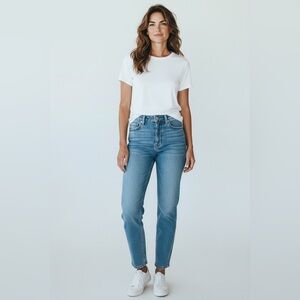 7 For All Mankind Embroidered Pocket Bootcut Jeans Size 28